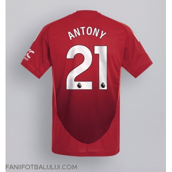 Manchester United Antony #21 Tricou Fotbal Replică 2024-25 Barbati Acasa